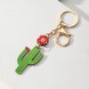 Wholesale Wooden Small Fresh Cactus Keychain