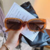 Wholesale Transparent Brown PC Women's Sunglasses