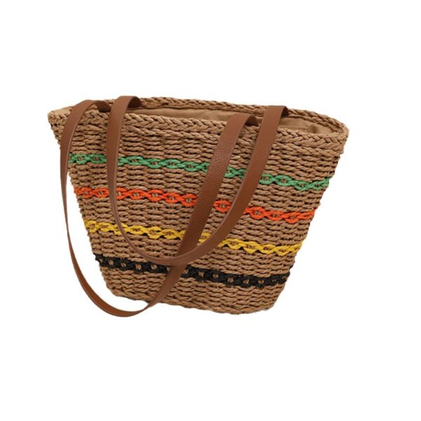 O1CN01yx5dtq1bcBAMvUrod_1089503485-0-cib Wholesale Colorful Striped Straw Bag Beach Bag