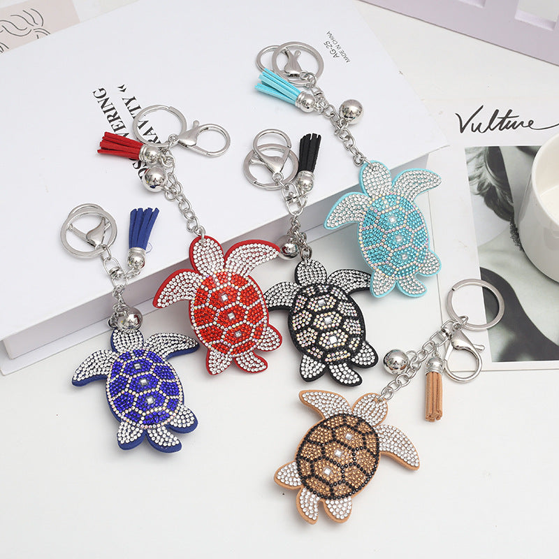 Wholesale Veet Turtle Hot Diamond Keychains