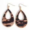 Wholesale Water Droplet Hollow Metal Earrings