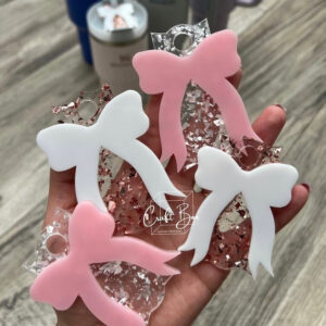 Wholesale Bow Gold Dust Transparent Ice Fighter 40OZ Cup Lid Label