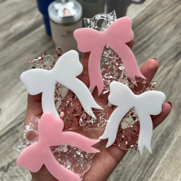 Wholesale Bow Gold Dust Transparent Ice Fighter 40OZ Cup Lid Label