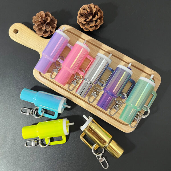 Wholesale Colorful New Mini Tumbler Cup Keychains