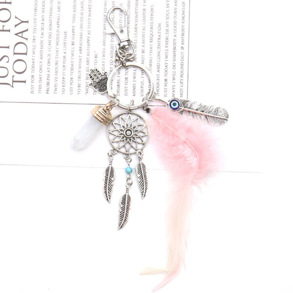 O1CN01z2vVFl2Eh0EoPGDR6_971898775-0-cib-1 Wholesale Dream Catcher Feather Tassel Metal Keychain