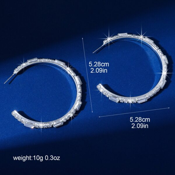 Wholesale C-shaped Diamond Earrings
