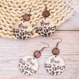 O1CN01z3gJ1l1ftMUxerdES__3172764064-0-cib Wholesale Leopard Print Wood Chip Mom Round Earrings