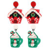 O1CN01z3obkl27ScVeEES4l_3843297796-0-cib Wholesale Christmas Snowman House Cup Acrylic Earrings