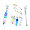 O1CN01z57jP21tecONIHJFi_2214663755927-0-cib Wholesale DIY Metal Beaded Cone Bullet Rod Lobster Buckle Keychain