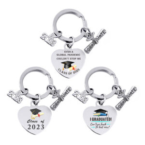 O1CN01z5U0v01QbkyhuIsBK__1001761995-0-cib Wholesale Season of Graduation Gift Heart-shaped Color Printing Stainless Steel Keychain