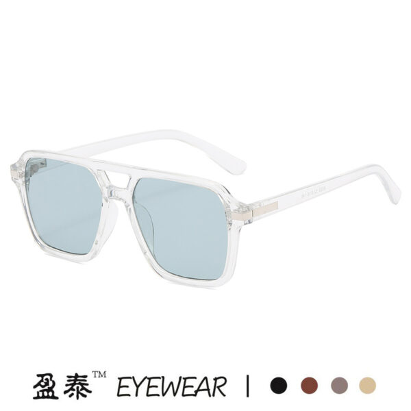 O1CN01z7Agw722Dtmg7OM7d_2917127087-0-cib Wholesale Retro Double Beam Square Frame PC Sunglasses