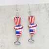 Wholesale American Independence Day Ice Cream Beach Wooden Earrings
