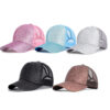 Wholesale Ponytail Sunscreen Fashion Hollow Mesh Baseball Cap