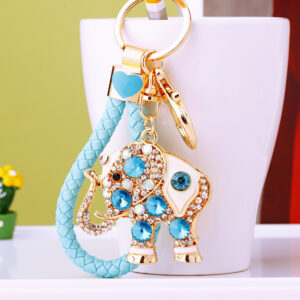 Sky blue rope + A165 Crystal elephant Blue / Single OPP bag packaging