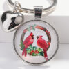 Wholesale Metal Cardinal Bird Keychain