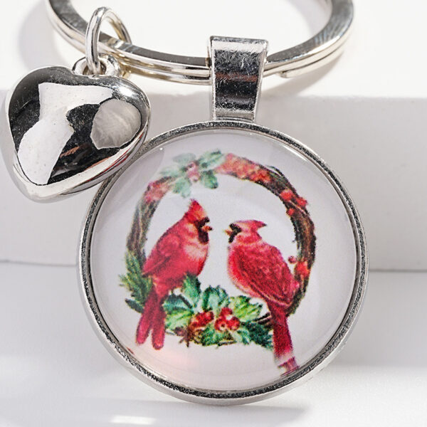 Wholesale Metal Cardinal Bird Keychain