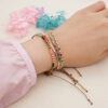 Wholesale Bohemian Rainbow Glass Bracelet