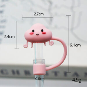 Silicone Pink Jellyfish 8mm / Bagged without straw