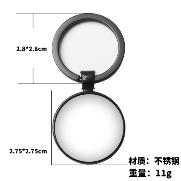 Wholesale Four Leaf Clover Time Gemstone Stainless Steel Keychain