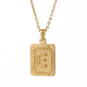 (with chain) Gold E