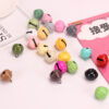 Wholesale Metal DIY 22mm Candy Color Small Bell Keychain Accessories
