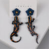 Wholesale Creative Lizard Gecko Red Fox Acrylic Earrings