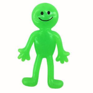 Green smiley face expression villain