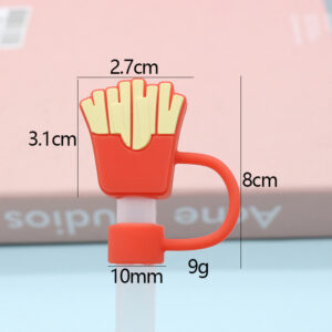 Silicone french fries 10mm / Bagged without straw