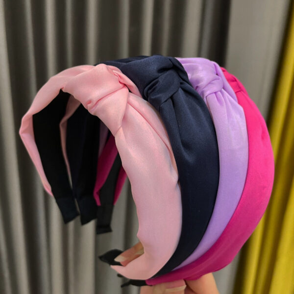 O1CN01zS7Mip23khubB7BH8_2608437294-0-cib Wholesale Fabric Solid Color Cross Tie Headband