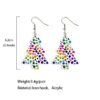 O1CN01zSiTUD1zp35kvY0m7_2215459036762-0-cib Wholesale Christmas Tree Black and Red Plaid Colorful Acrylic Earrings