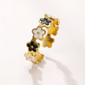 Gold (black and white flowers) / All yards