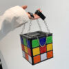 O1CN01zUiOu11tfzVHZSGwQ_2200737095930-0-cib Wholesale PU Geometric Bag Magic Square Bag