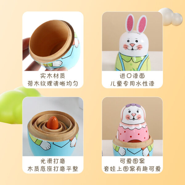 Wholesale Easter Wood Lotus Children's Toys