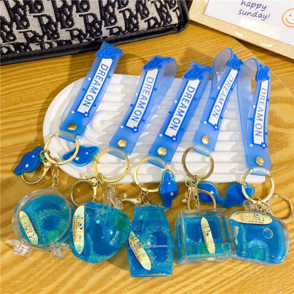 Wholesale Into Oil Boat Drift Bottle Acrylic Keychains