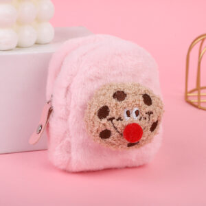 Plush key case-Red Nose cookie pink
