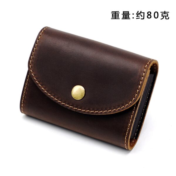 Wholesale Crazy Horse Leather Men's Accordion Wallet