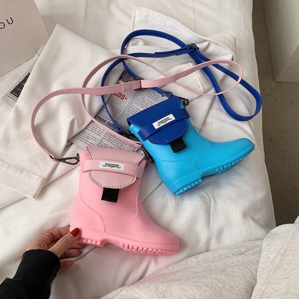 Wholesale PU Candy Color Boot Bags Shoulder Bags