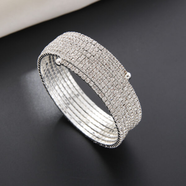 Wholesale Wire Elastic Rhinestone Bracelet