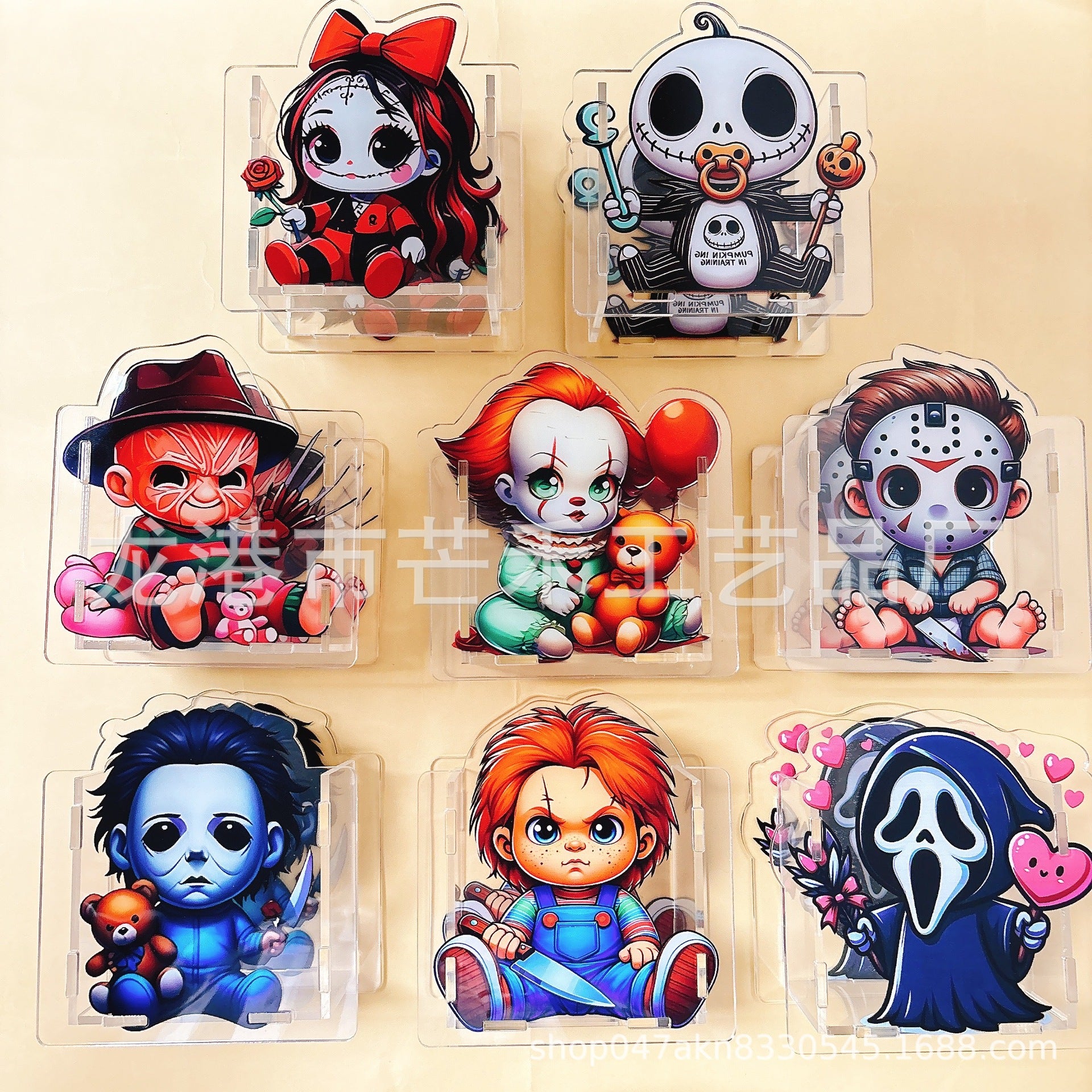 Wholesale 10cm pular Creative Cartoon DIY Acrylic Pen Holder OLY Exclusive