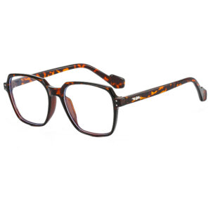 Metal hinge / Tortoiseshell frame white flat