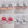 O1CN01zdrNyo2CFrcR2FqyJ_2207539588445-0-cib Wholesale Halloween Two Half Circles Patchwork Wooden Earrings