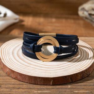 25120502-blue / Leather