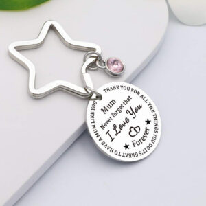 Wholesale Mum Stainless Steel Key Chain for Mother's Day