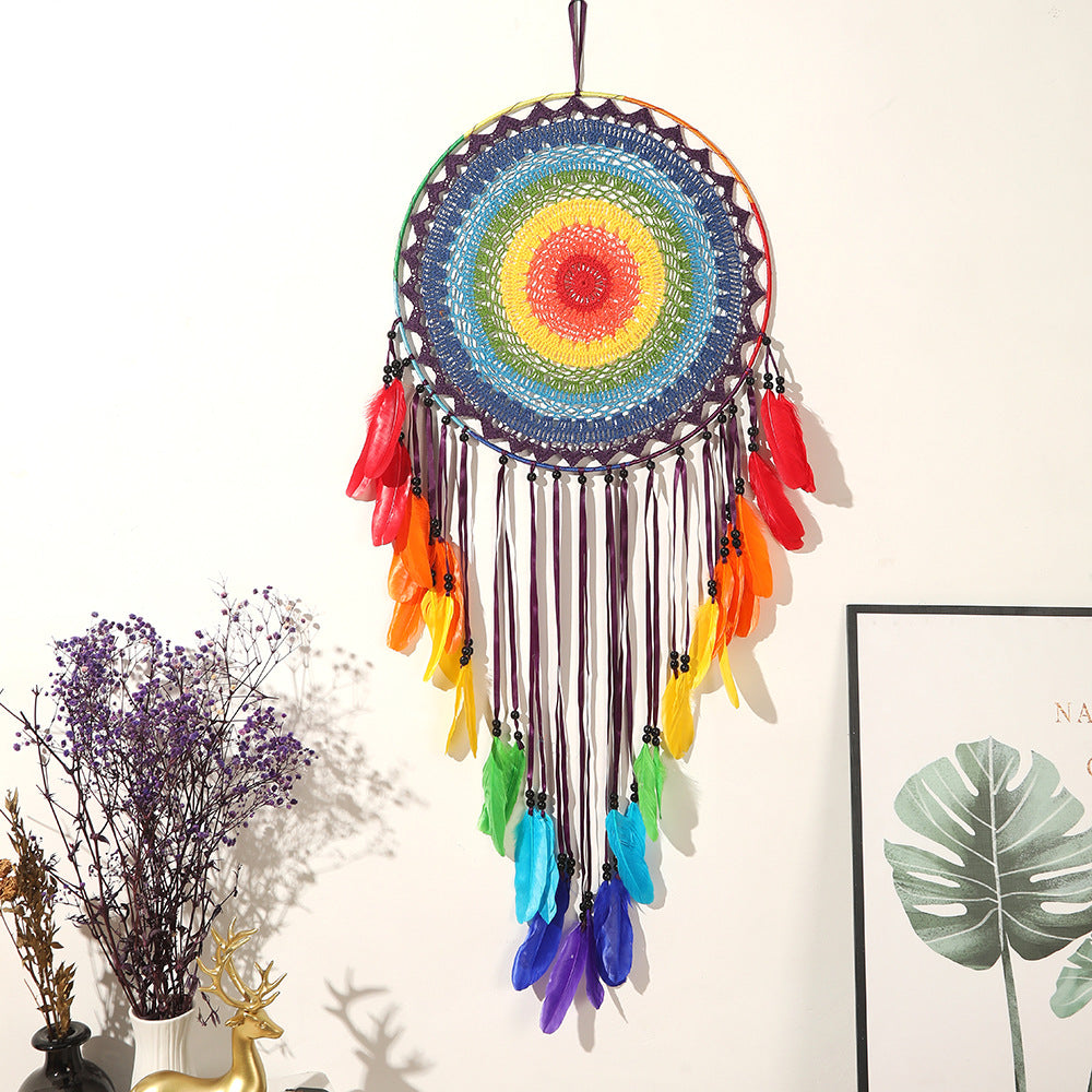 Wholesale Colorful Large Feather eam Catcher