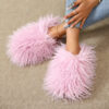 Wholesale Faux Wool Cotton Slippers