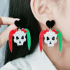 Wholesale Gothic Halloween Blood Knife Acrylic Earrings