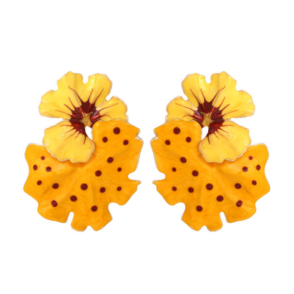 O1CN01zflA1P2JjMVrCYIpN_3025409457-0-cib Wholesale Exaggerated Enamel Flower Zinc Alloy Earrings