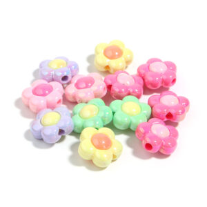 Colored light flowers (10/pack) / Random color mixing, size on the details page