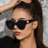 Wholesale PC Cat's Eye Large Frame Women's Sunglasses