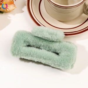 Plush Clamp -11cm Square Fruit Green / Qiyue factory direct sales
